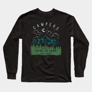 Summer Campers Mountain Long Sleeve T-Shirt